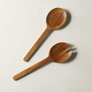 Teak Wood Salad Servers Set of 2