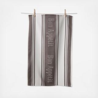 Bon Appetit Jacquard Tea Towel, Set of 2