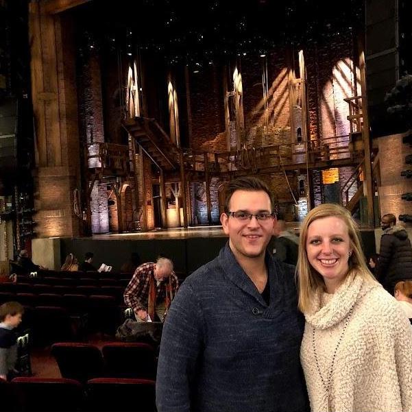 We won $10 tickets to see Hamilton in Chicago. We missed our train back but it was worth it!