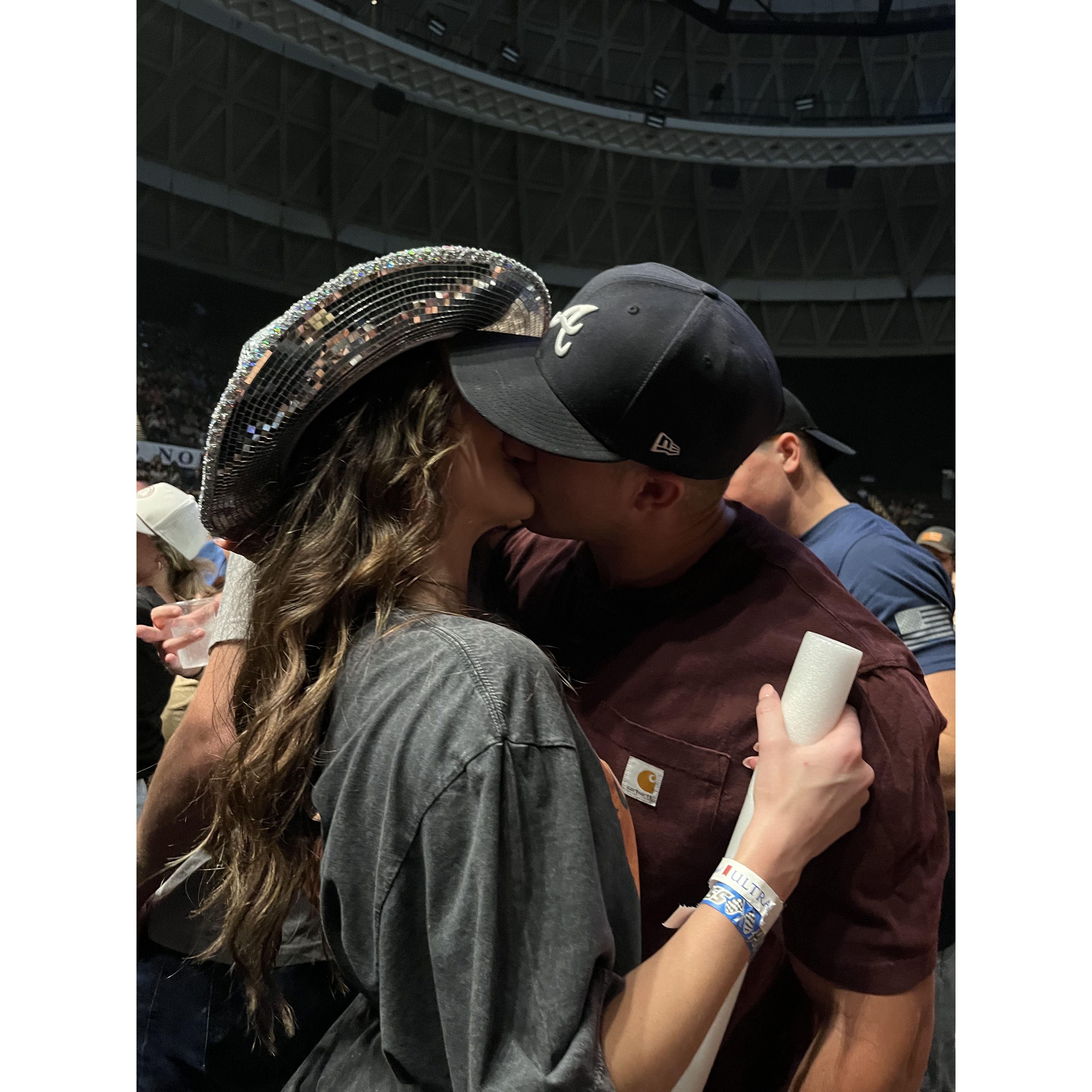 Slow dancing to our first dance song at the Patriotic Fest May 2023