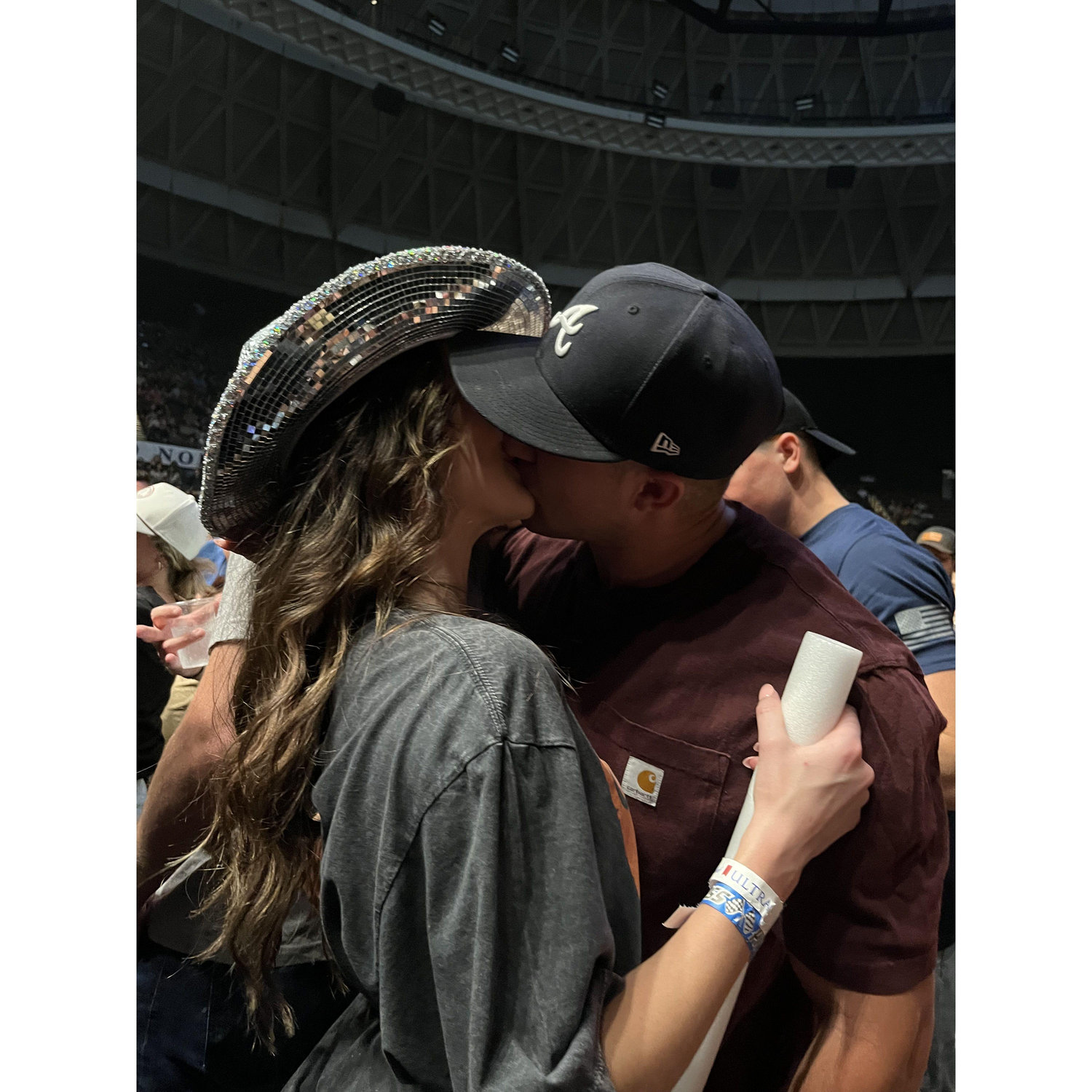 Slow dancing to our first dance song at the Patriotic Fest May 2023