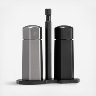 HexMill Tabletop Salt & Pepper Grinder Set