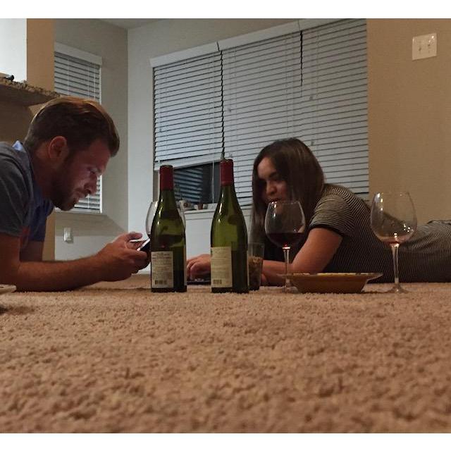 Learning about wine! One of his specialities...