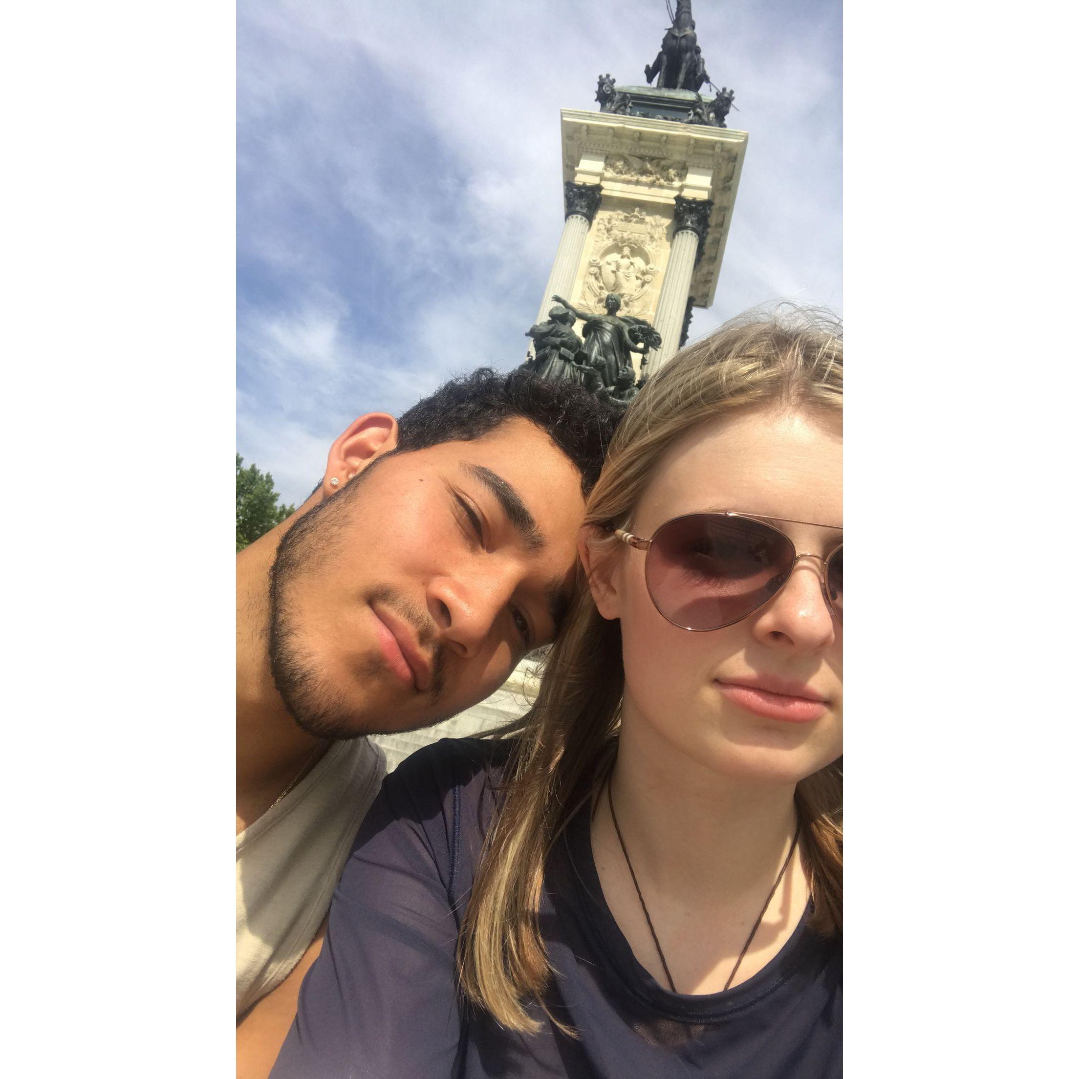Our first picture together! Barcelona, Spain 2018