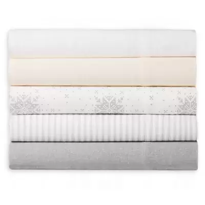 Bee & Willow™ Home Solid Flannel Queen Sheet Set in White