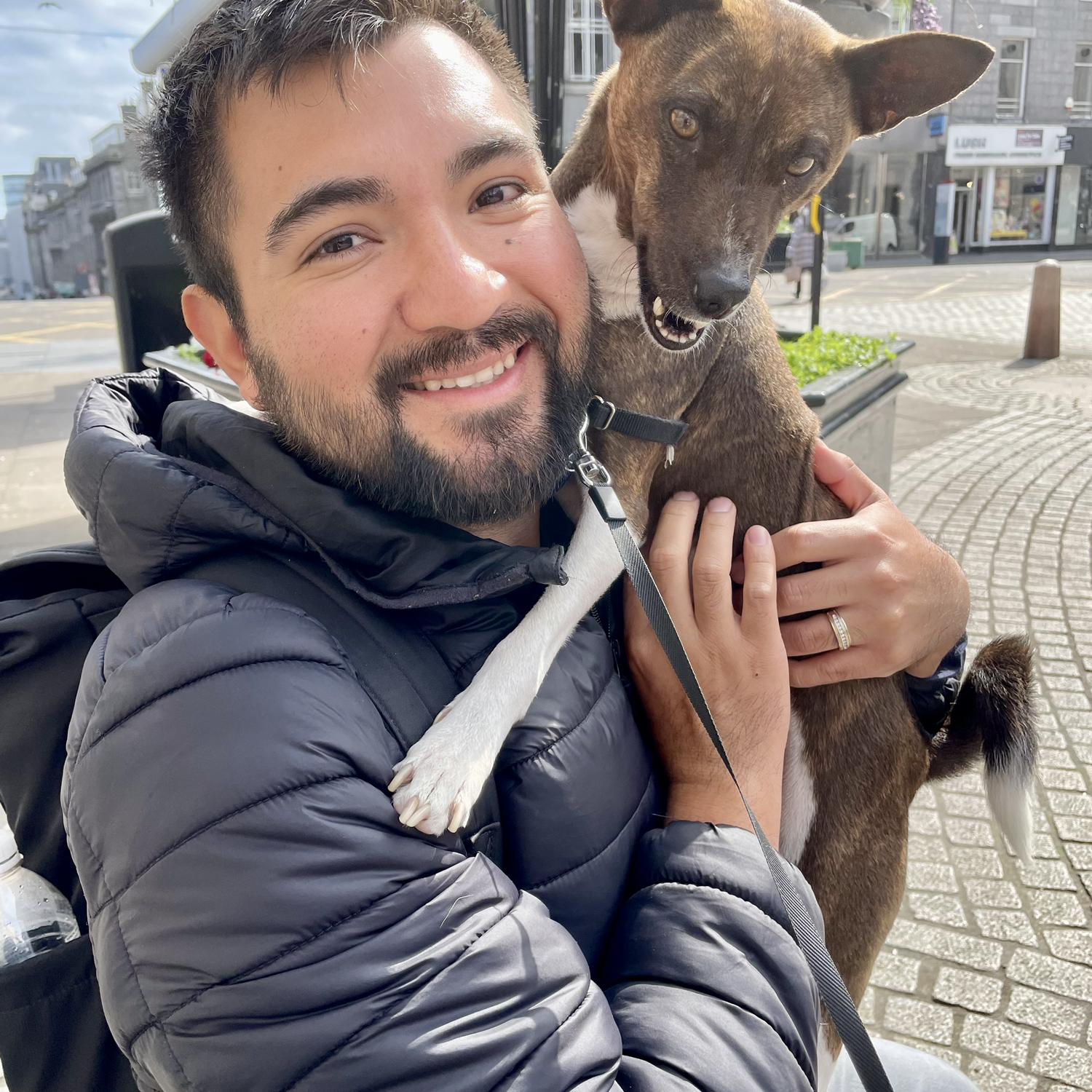 My 2022 birthday trip to Scotland with Polly. I love this photo - Rupert is the best papa to our baby girl. Look at those smiles! -Abe
