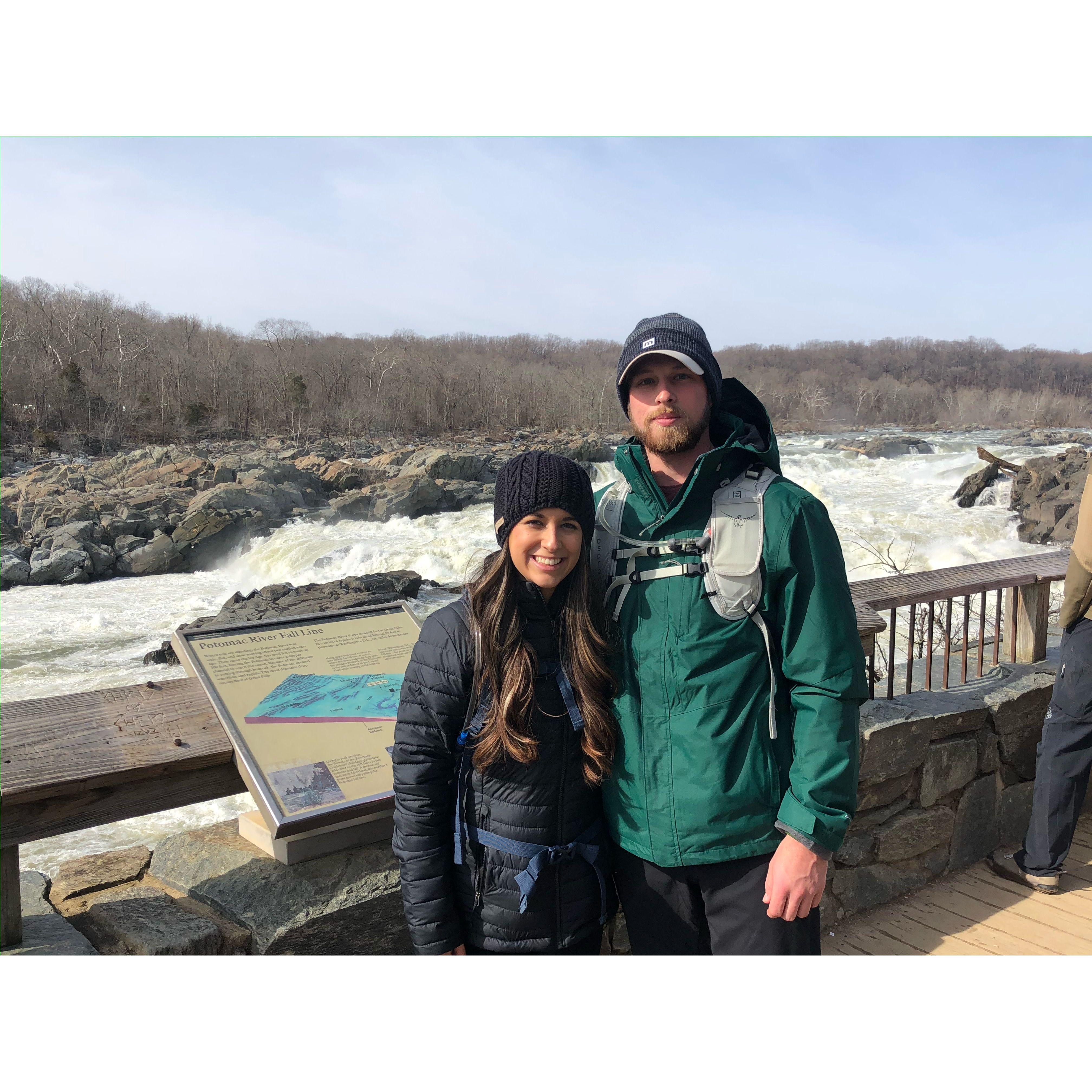 The first time we hiked the Billy Goat Trail!