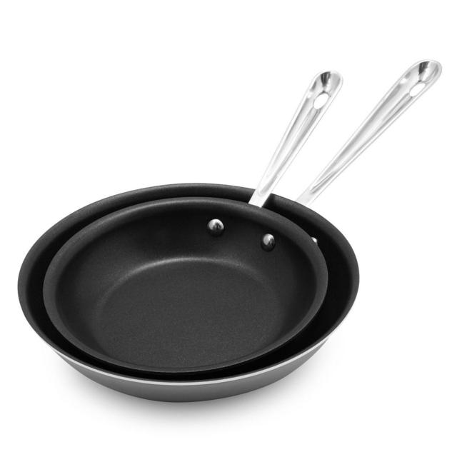 All-Clad d3 Stainless Steel Nonstick Skillets, 8" and 10" Set