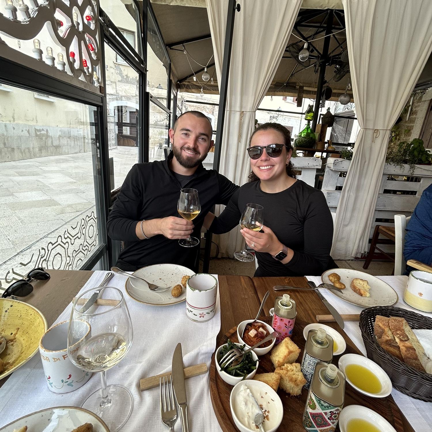 Second international trip as fiancés to Italy.