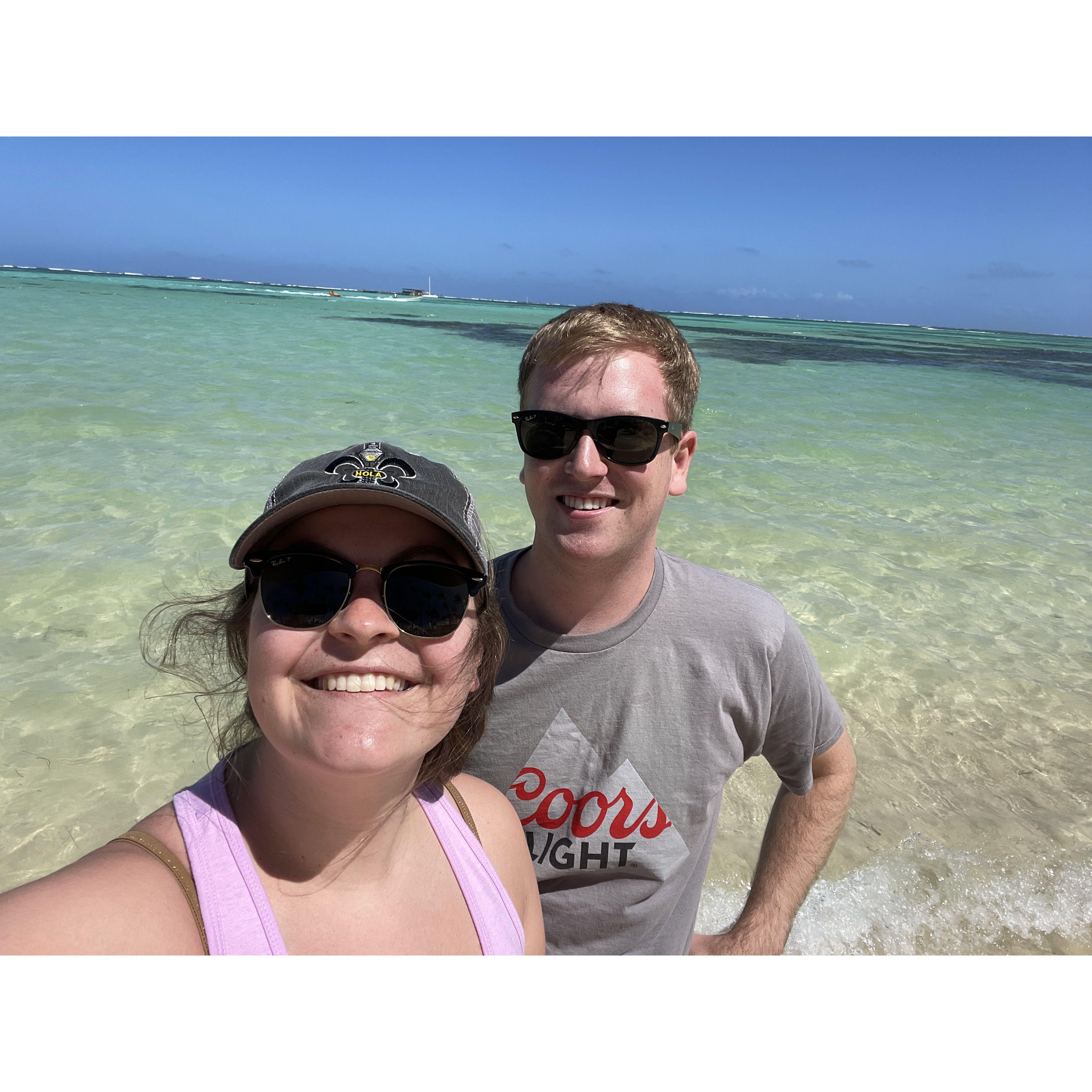 Soaking up in the sun in Punta Cana