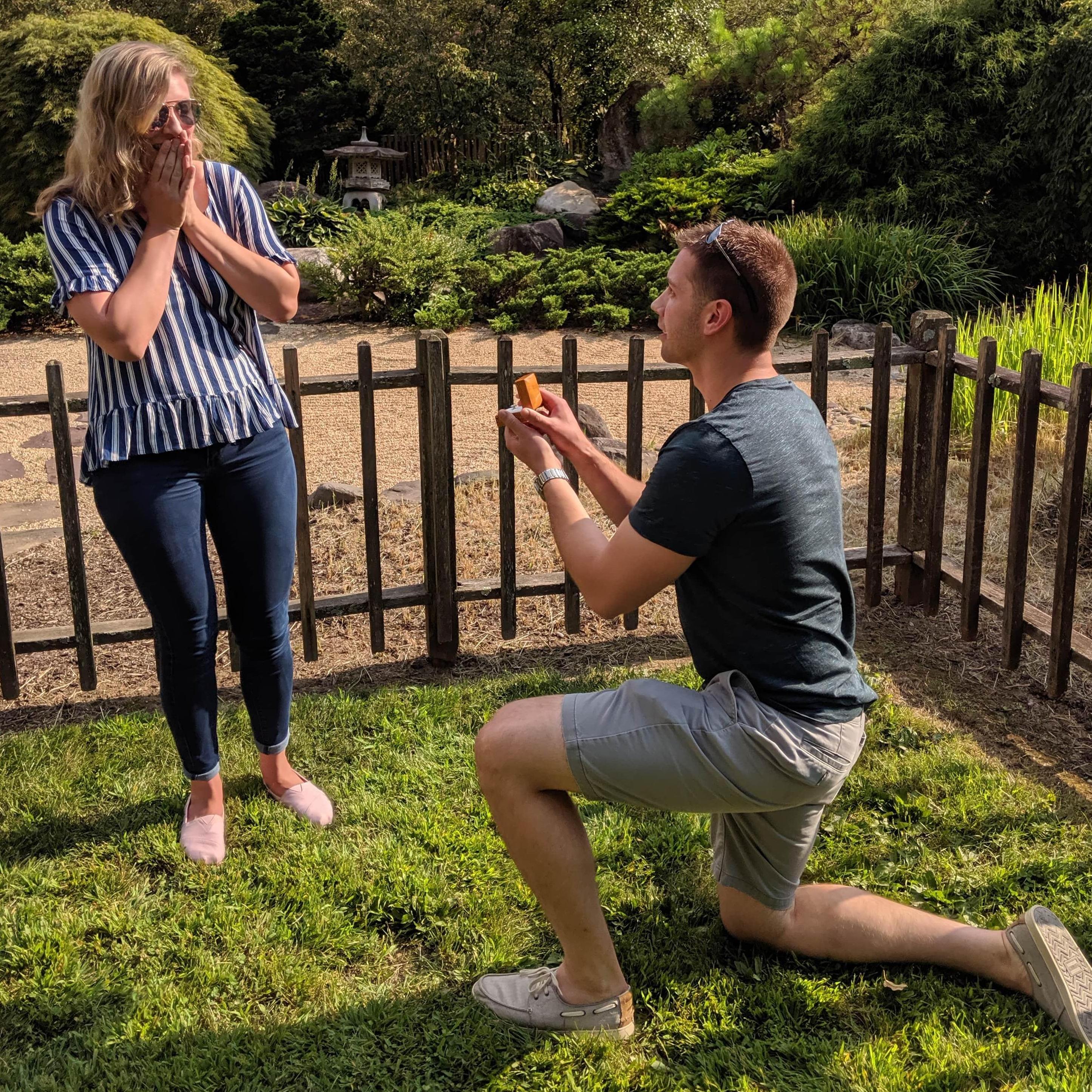 When Chris popped the question! - August 2019