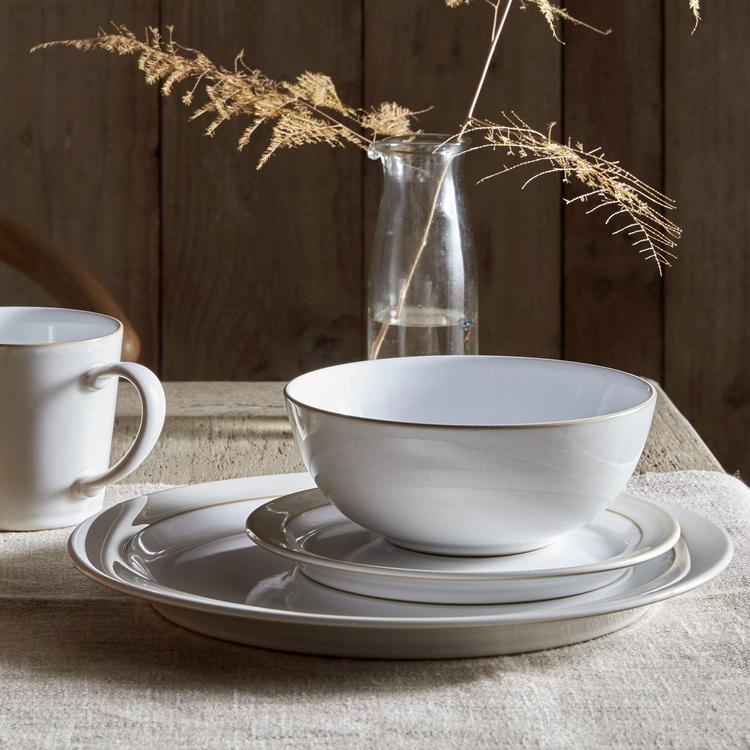 Denby, Natural Canvas 16-Piece Dinnerware Set, Service for Zola