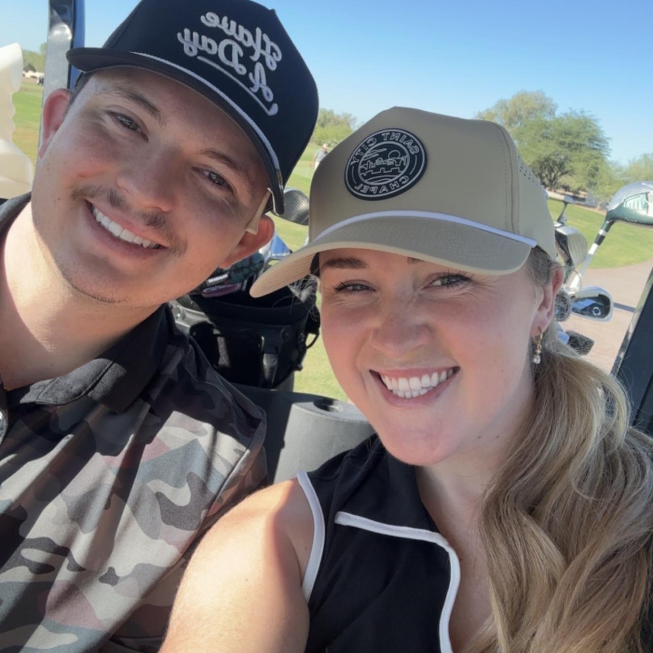 First time golfing for Dallas!⛳️
