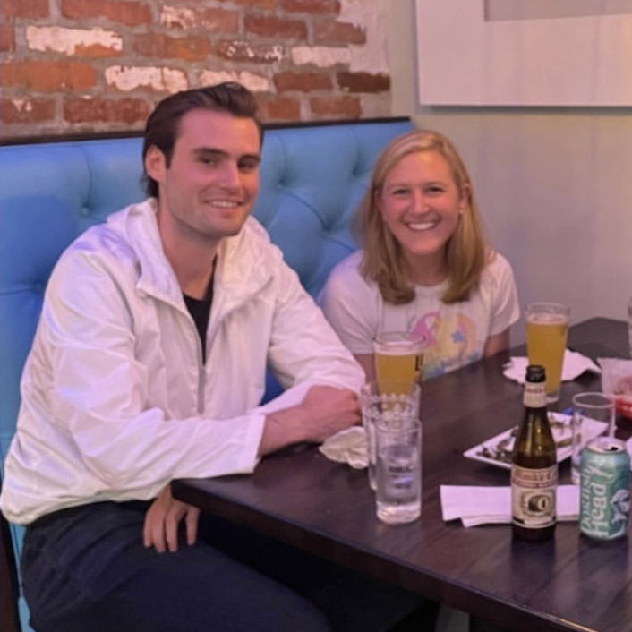 Our very first photo together at music trivia!