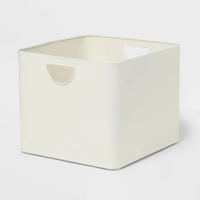 Metal Bin Large Ivory - Brightroom™