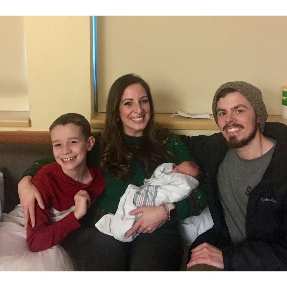 Angus is born with proud big brother Max 2018