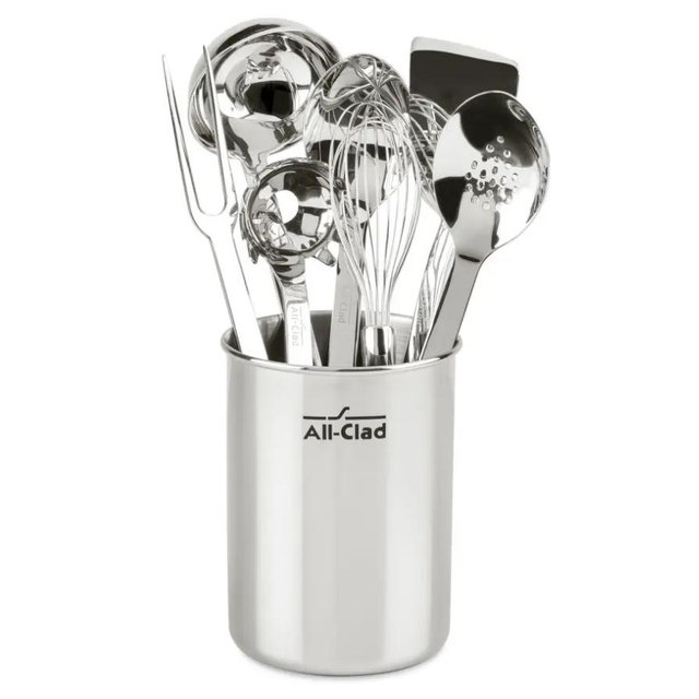 All-Clad Stainless Steel Kitchen Tool Set; 8 piece