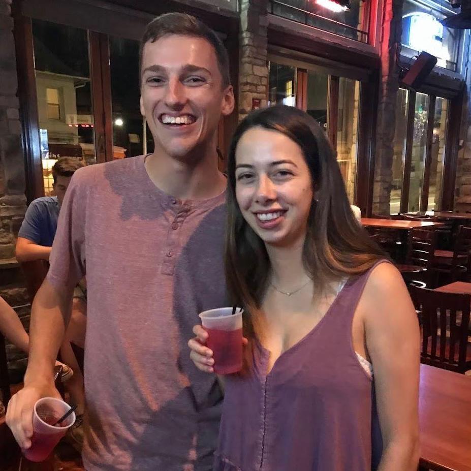 Our first picture together...at Kelly's drinking vodka cranberries. Photo credits: Hannah Innocenzo