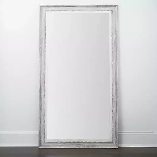Gray Woodtone Framed Mirror, 37.56x67.56 in.