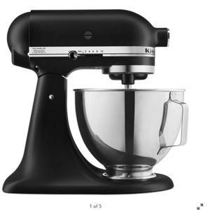 Deluxe 4.5 Quart Tilt-Head Stand Mixer Black Matte KSM97BM | KitchenAid