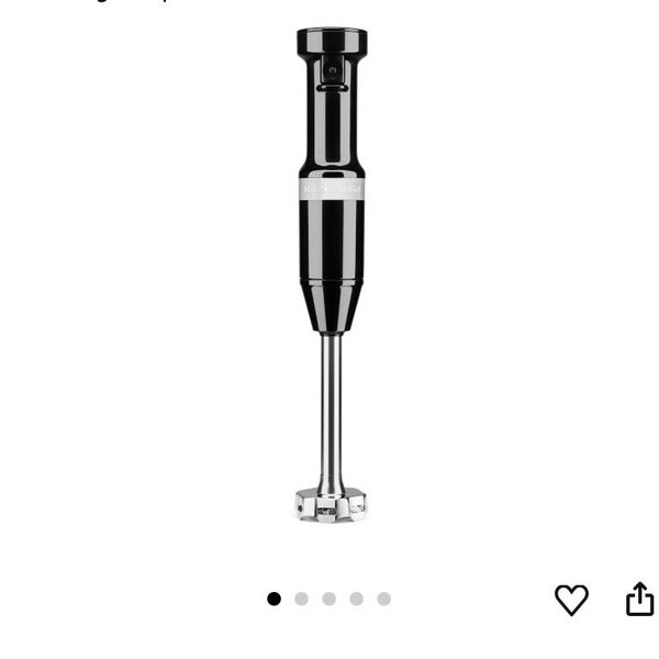 KitchenAid Variable Speed Corded Hand Blender KHBV53, Onyx Black