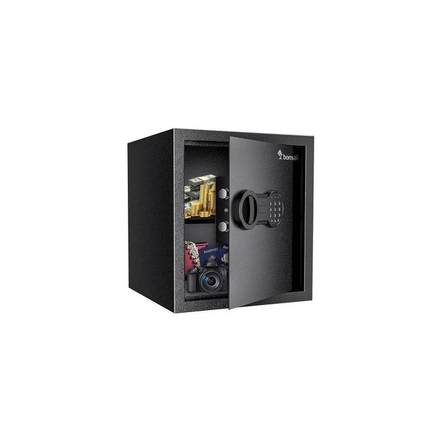 Bonsaii Steel Safe Box, 1.2 Cu Ft with Digital Keypad Lock, Removable Shelf for Home, Hotel, Office, Valuables, Money