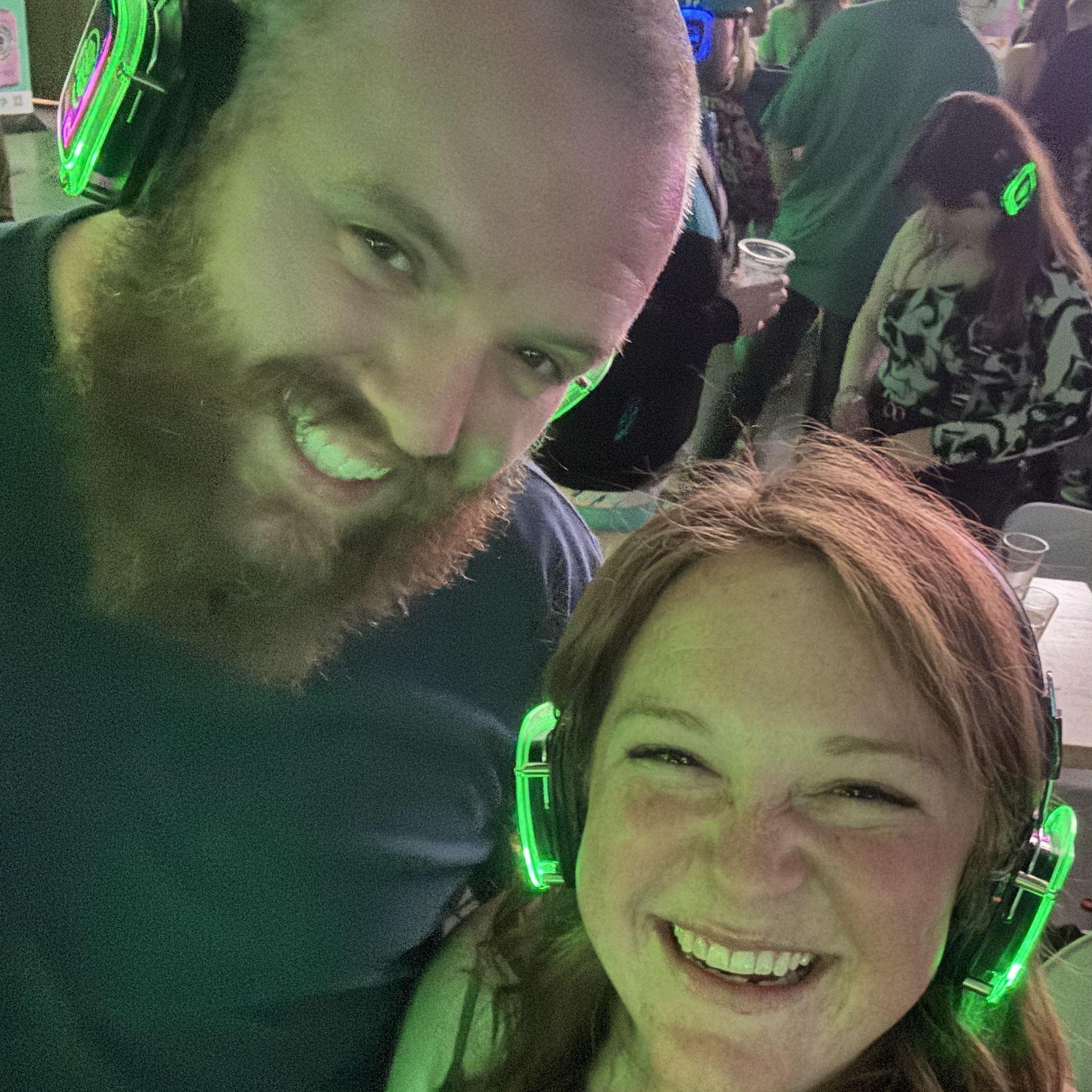 Our first silent disco together!