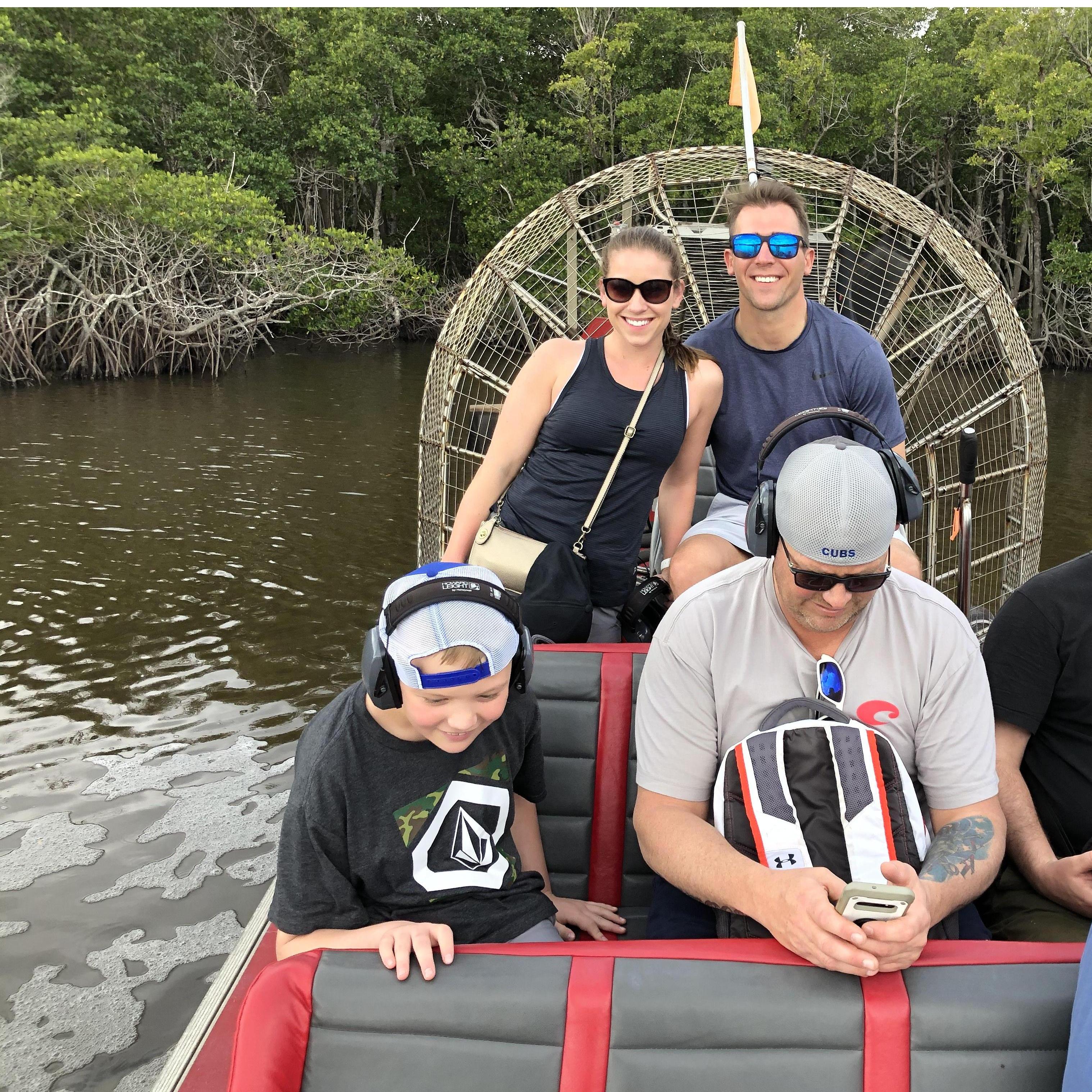 Air boat tour in the Everglades!