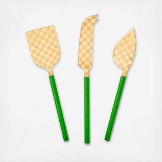 Emerald 3-Piece Cheese Knife Set