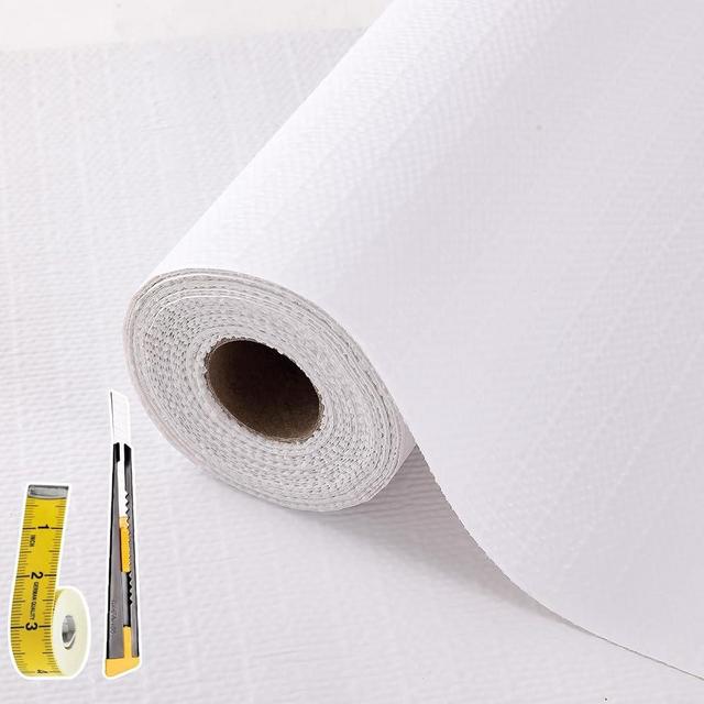 Shelf Liners for Kitchen Cabinets 12in x 20FT, Non Adhesive Drawer Liner Pure White Thickened Shelf Liner Non-Slip Easy to Clean for Tool Box Refrigerator with Knife and Tape Measure