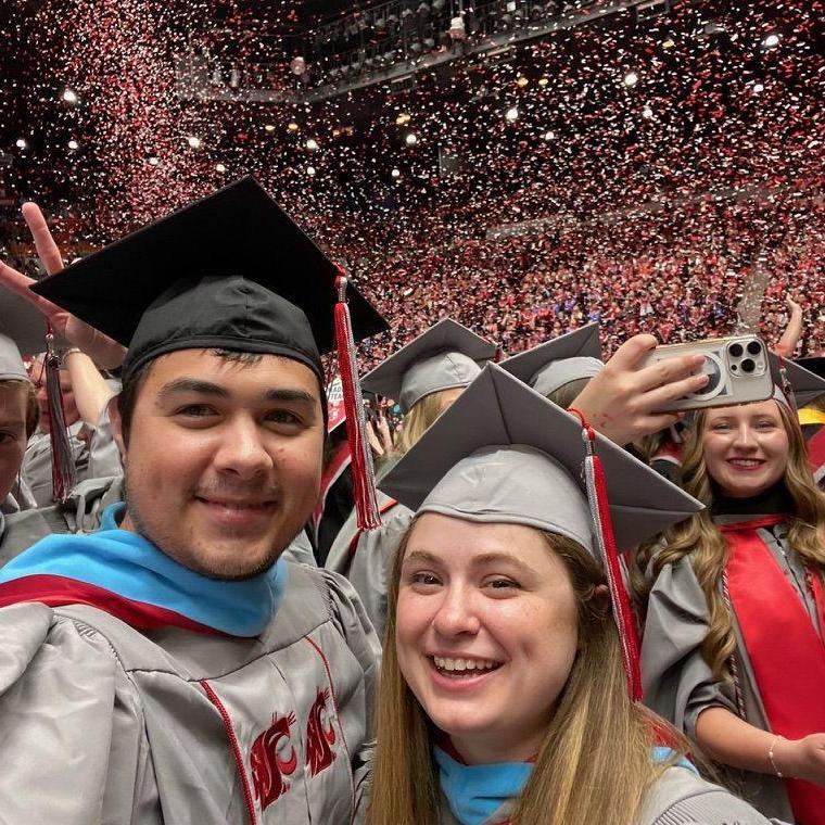 Graduated with our Masters in Teaching last year together!
