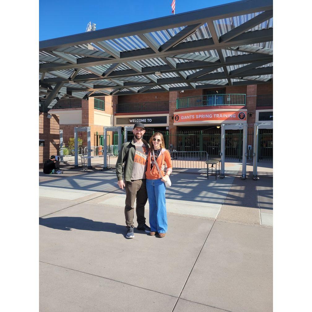 Spring Training at Giants Stadium in Scottsdale, AZ.