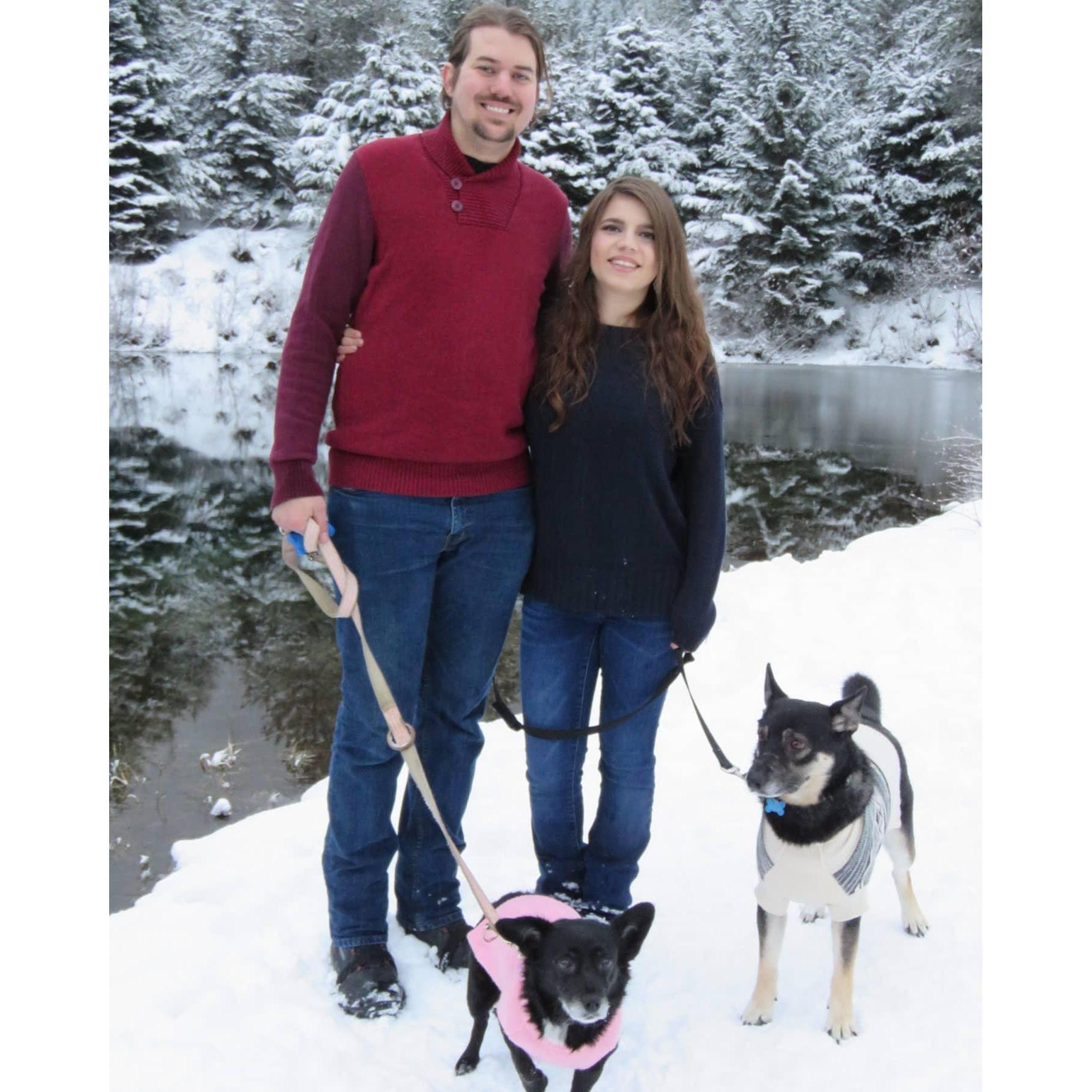 Our winter hike at Gold Creek Pond in the Snoqualmie Pass. December 2020