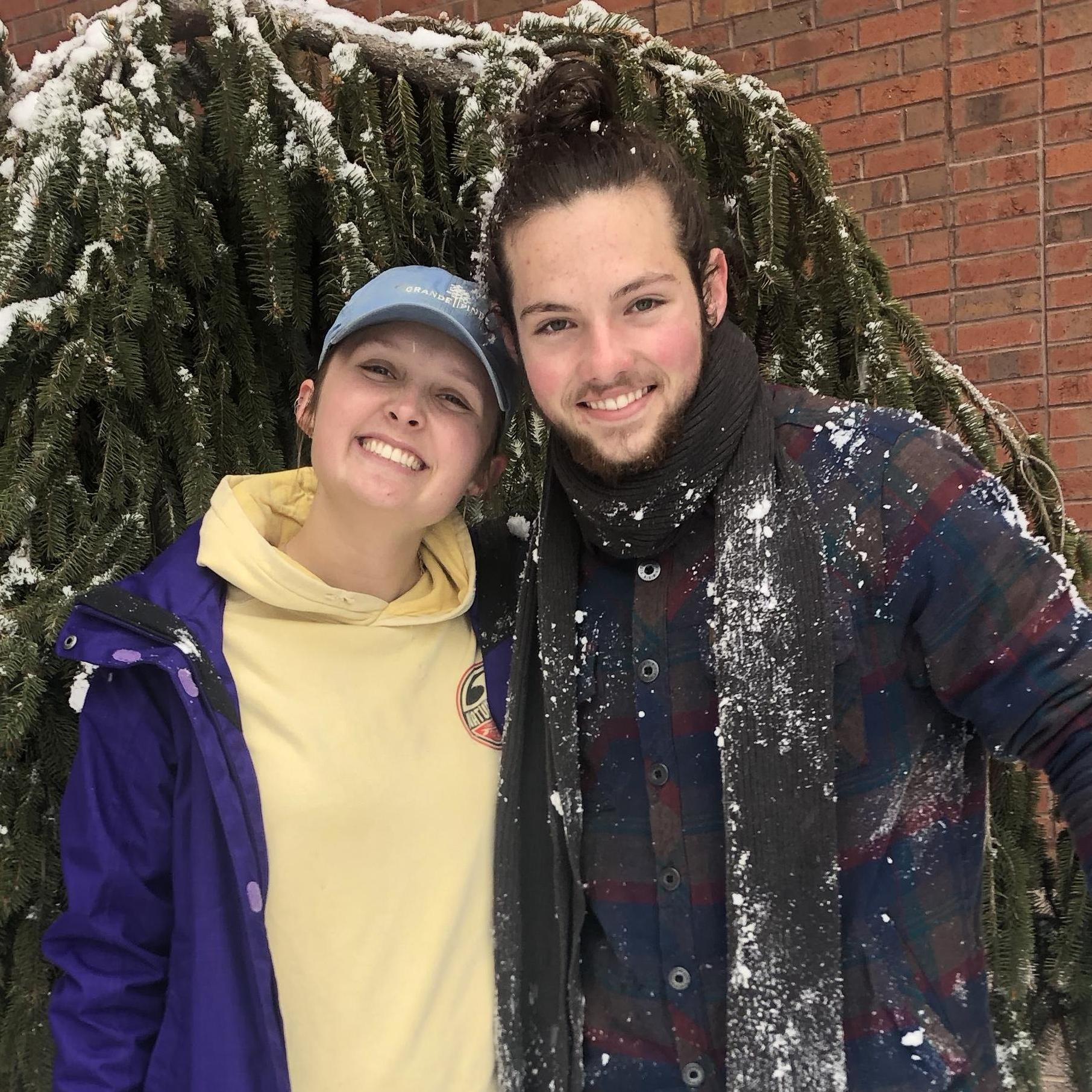 First snow together! (December 2018)