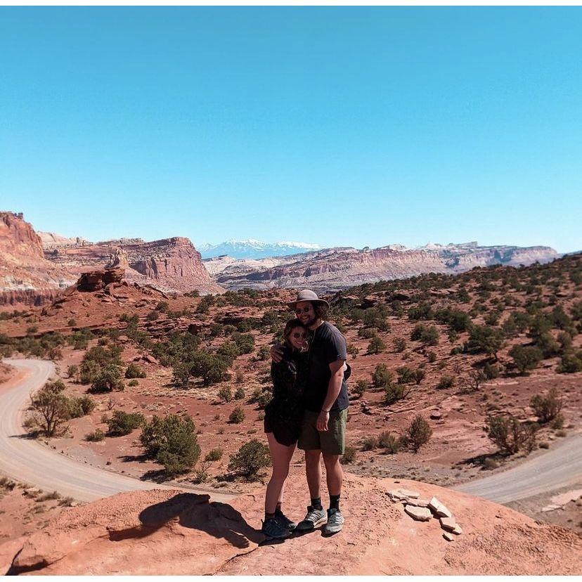 Camping in the San Rafael Swell when Megan came to visit!