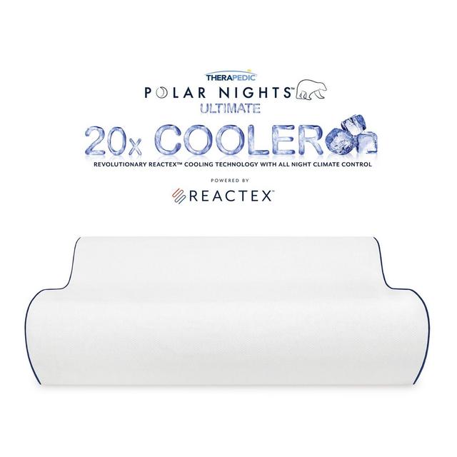 Therapedic® Polar Nights™ 20x Cooling Contour Memory Foam Pillow