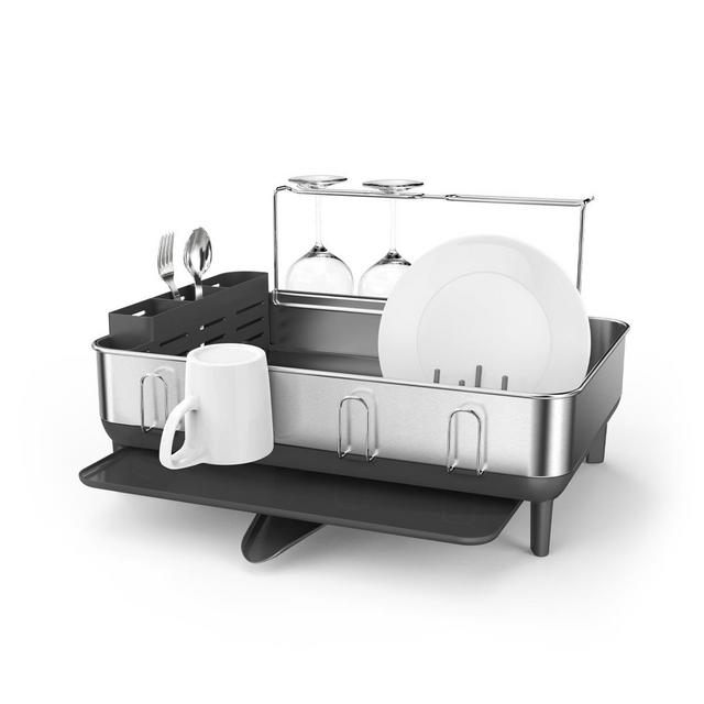 simplehuman Standard Steel Frame Dishrack (white)