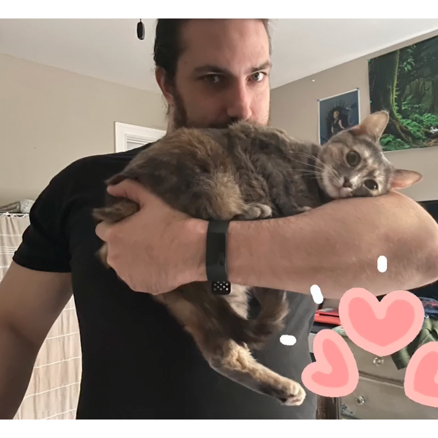 This is what an amazing cat dad looks like