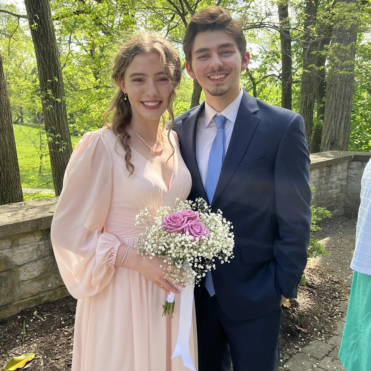 Will was brave enough to be my plus one to my sister's wedding after only 2 months of dating. Talk about meeting the family, amiright? -Leah