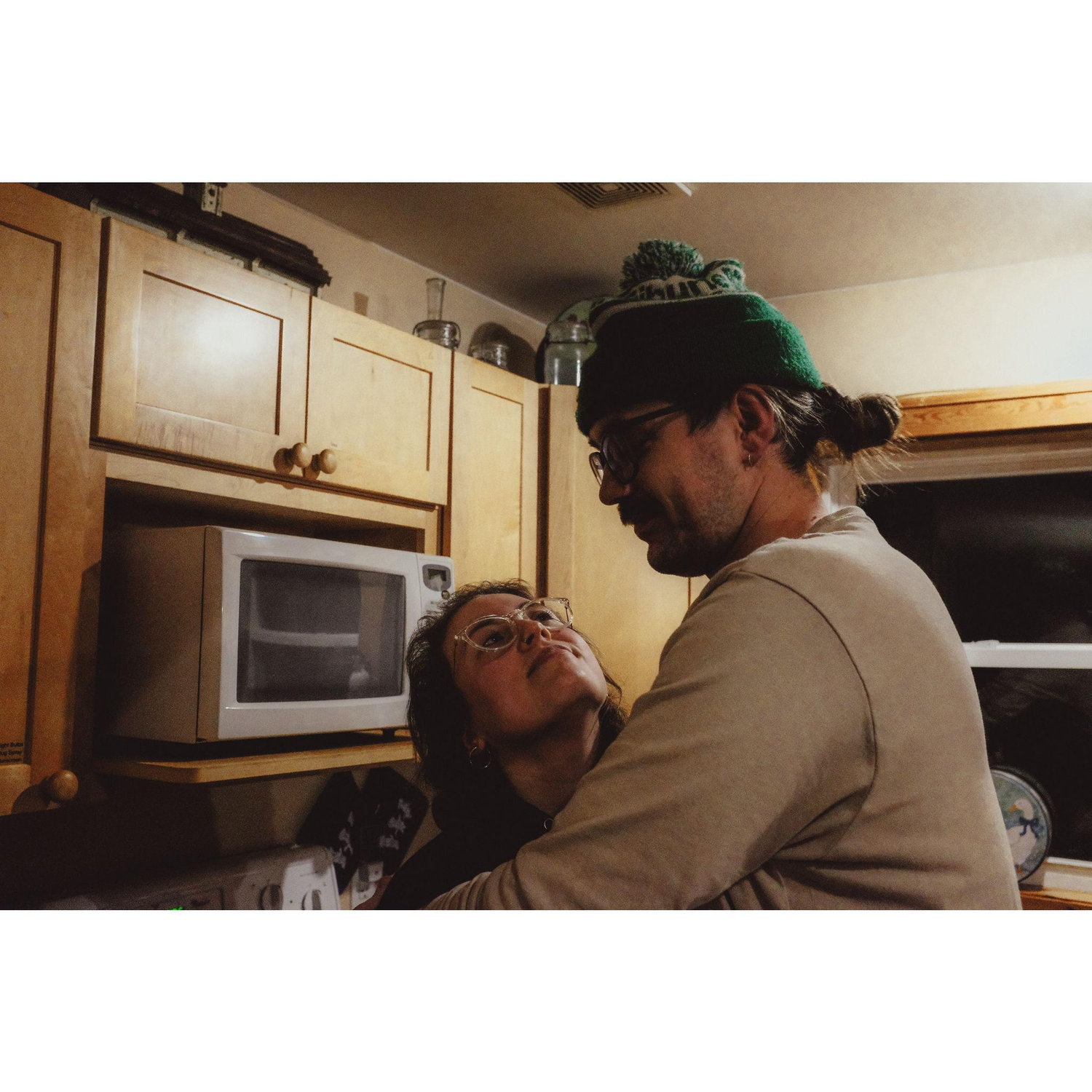 dancing 'round the kitchen in the refrigerator light