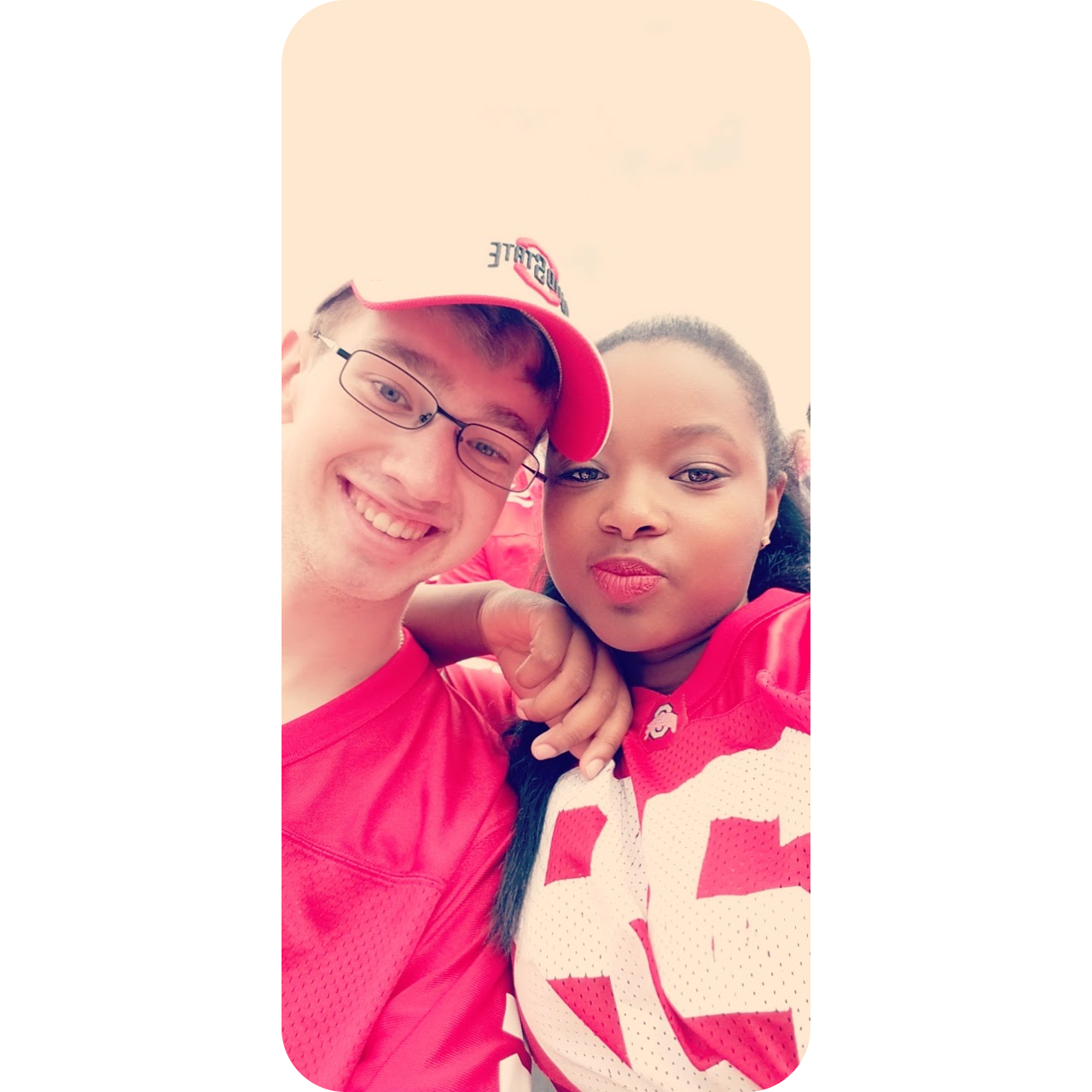 October 2017: Shannon's first OSU football game Freshman year of college