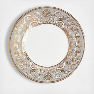 Renaissance Grey Accent Scroll Salad Plate