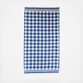 Gingham Terry Beach Towel