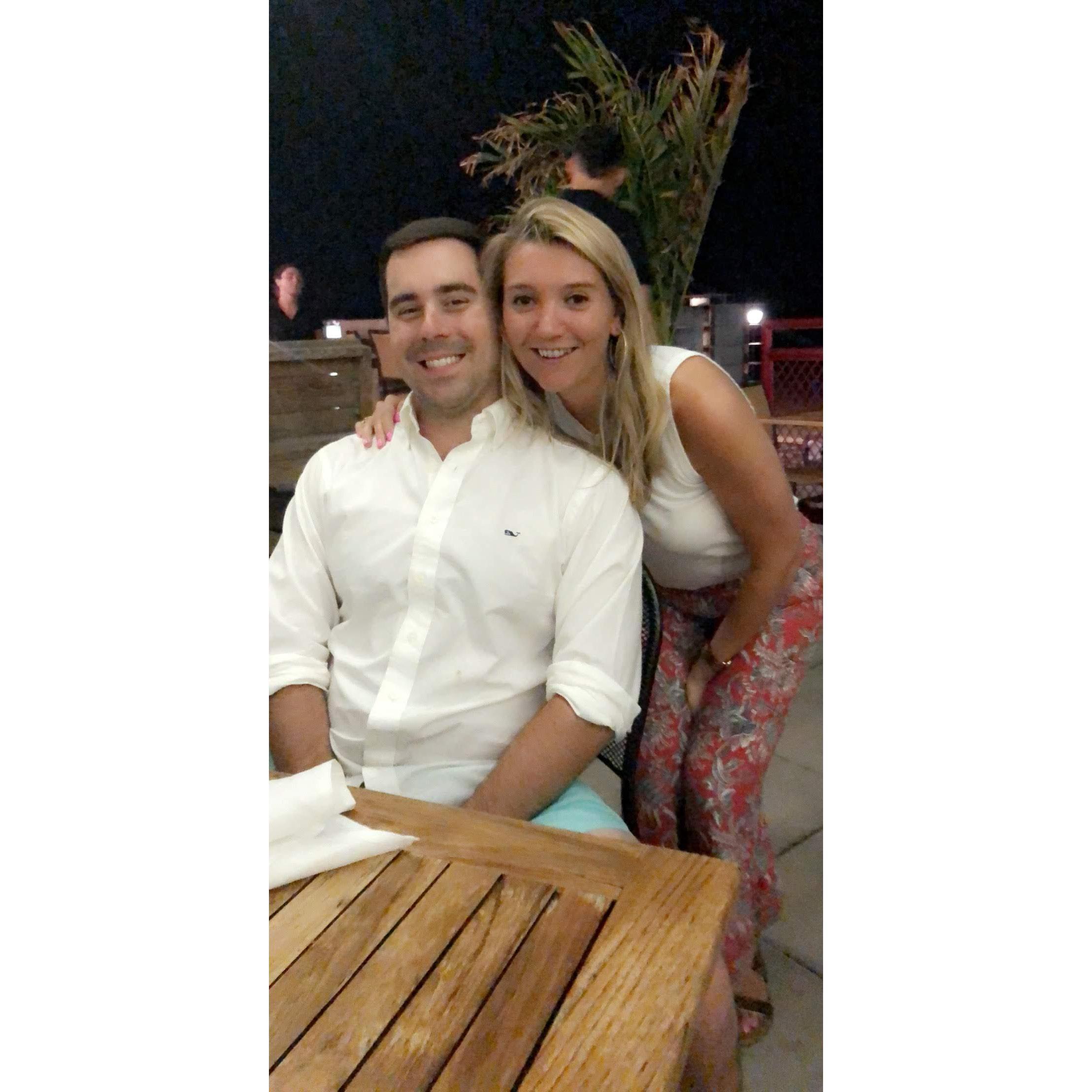 Celebratory Roof Top dinner after being on a diet for one whole week!