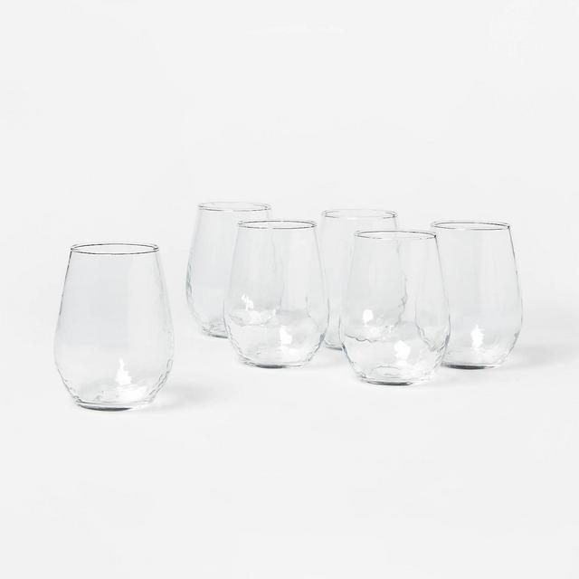 16oz 6pk Glass Torrington Stemless Glasses - Threshold™