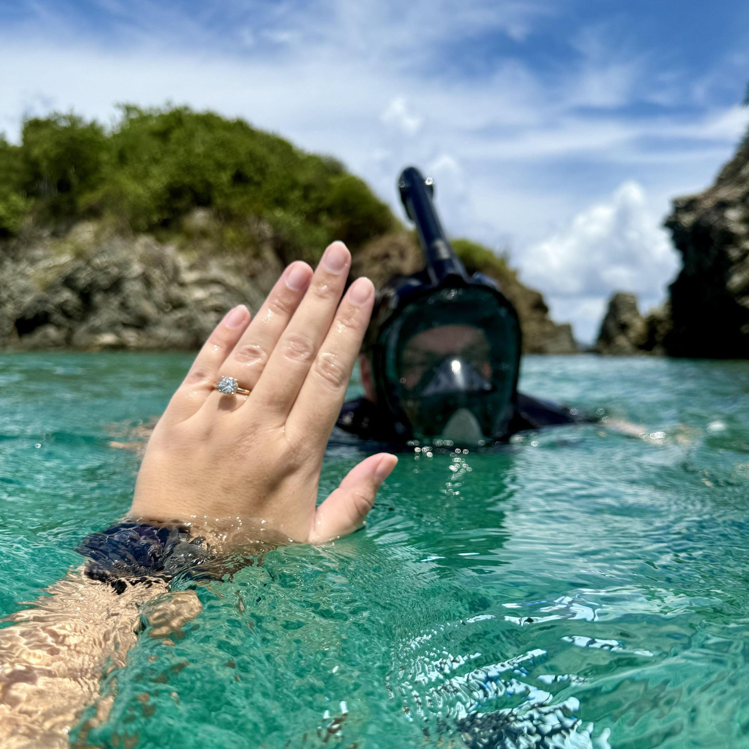 A fun picture that was definitely not taken because the ring was stuck on my finger