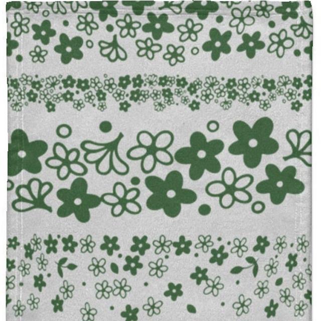 Pyrex Spring Blossom Kitchen Towel, Green Crazy Daisy Pattern Tea Towel, Vintage Glass, Corelle Corning Ware, Pyrex Collector, Olive Green