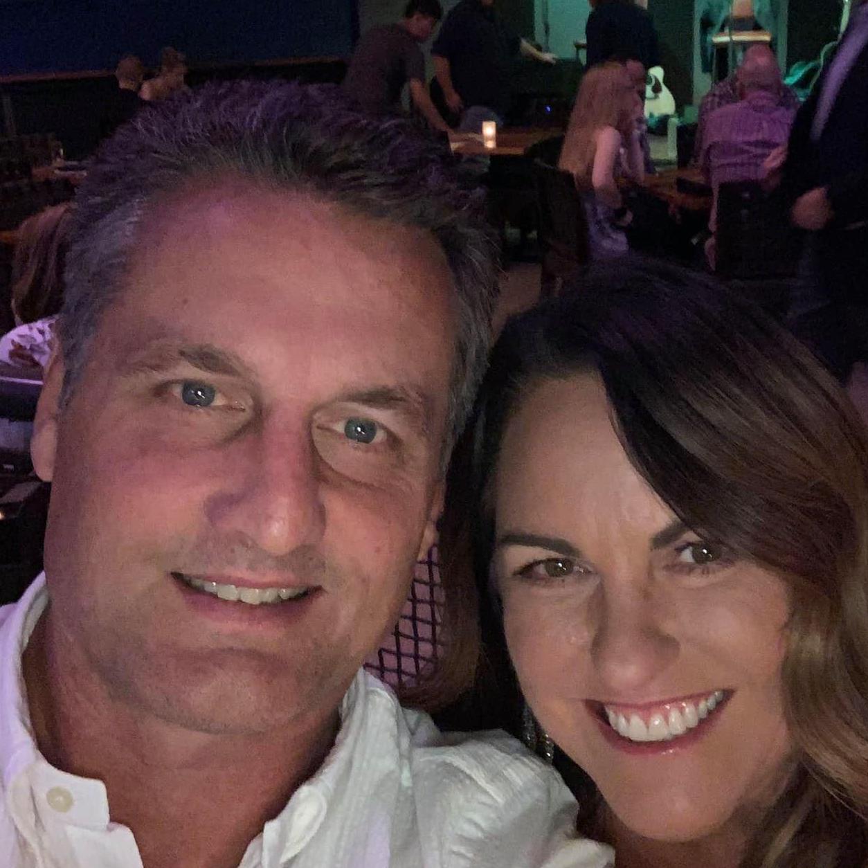Our First Date photo together.  Don't even remember John taking this photo and just saw it for the 1st time 2 1/2 years later...