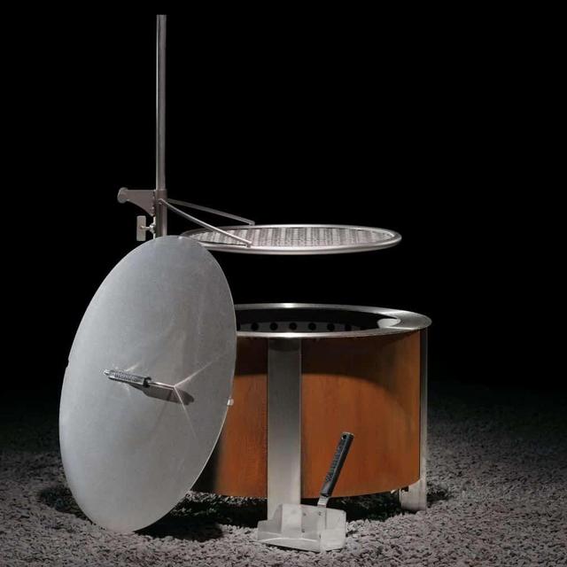 Breeo X19 Smokeless Fire Pit Grilling Bundle - Corten Steel