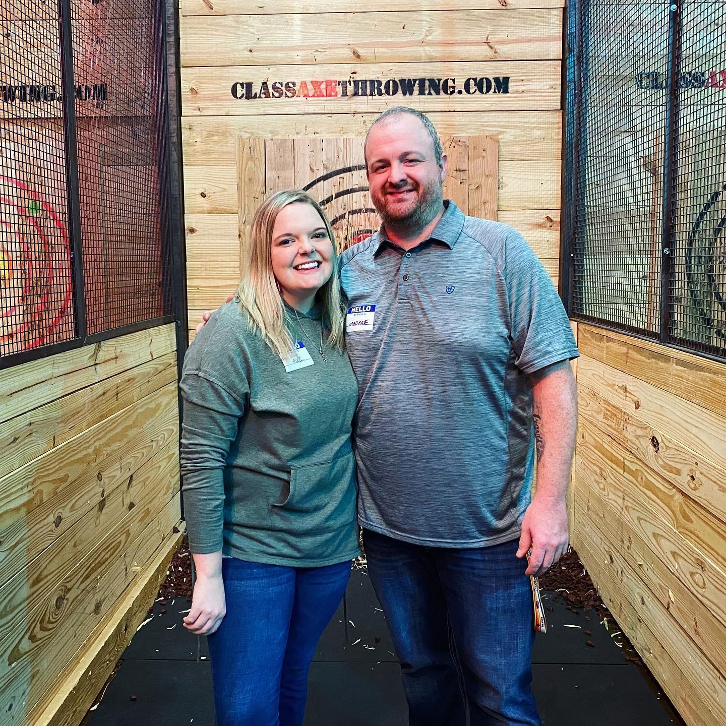 Every couple should go axe throwing together!